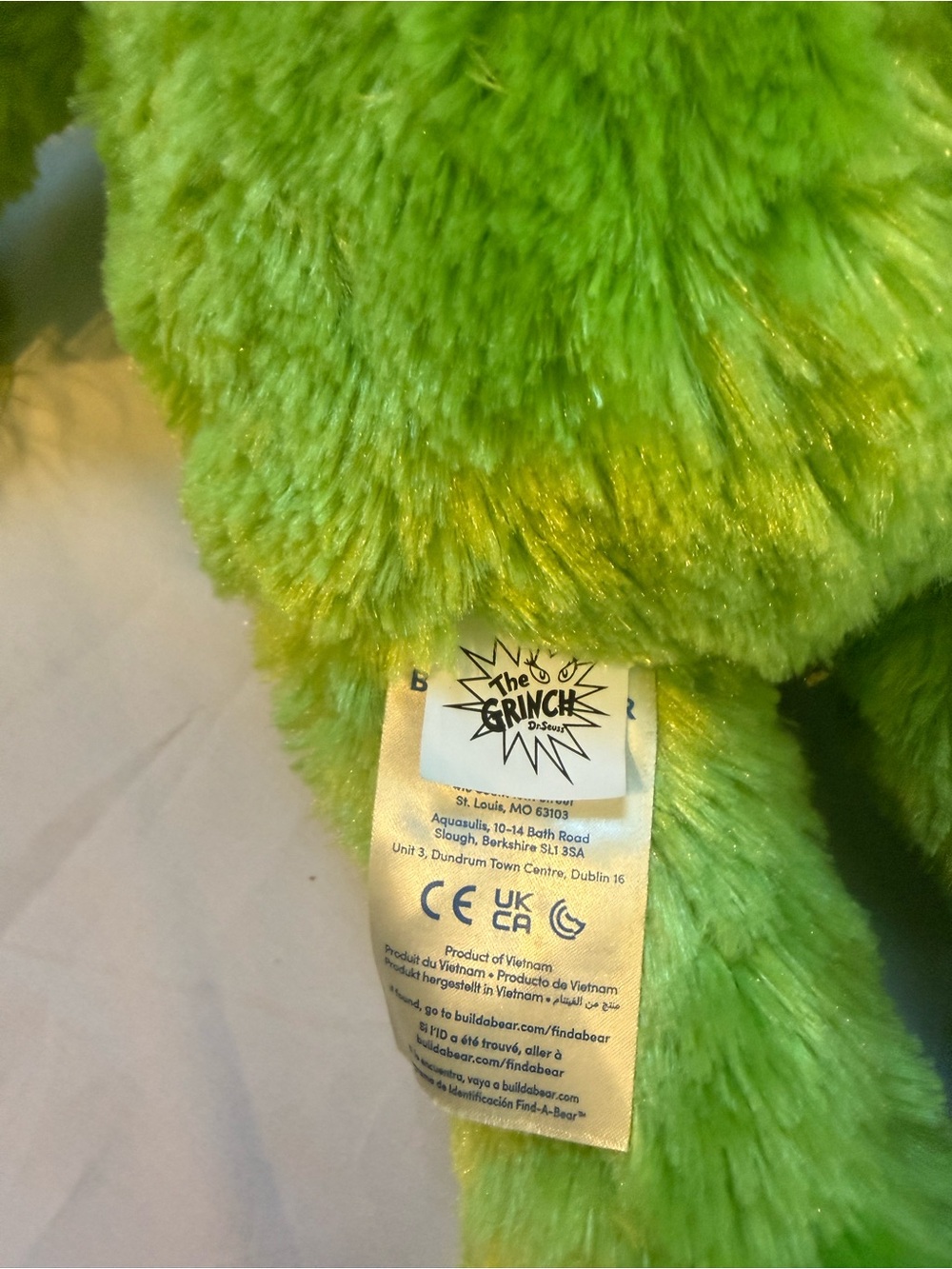 2025 Build a Bear Workshop The Grinch Who Stole Christmas 18" Stuffed Plush - Picture 6 of 8